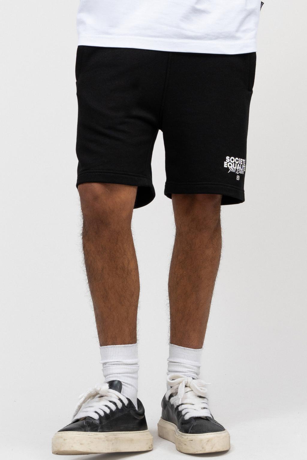 Equalité relaxed sweatshort zwart