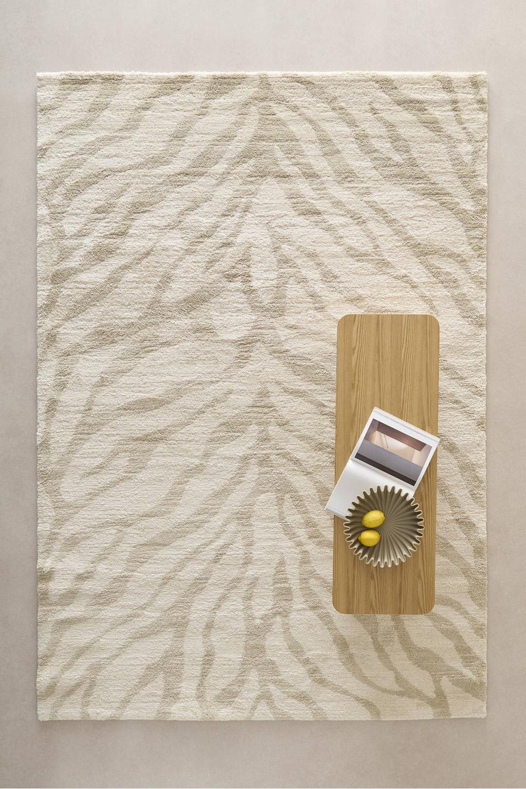 NOUS Living vloerkleed 290x200 cm - zand/crème