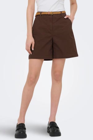 regular waist bermuda short donkerbruin