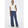 JDY wide leg regular waist casual broek met krijtstreep donkerblauw