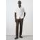 Mango Man regular casual overhemd met linnen wit
