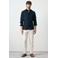 Mango Man regular casual overhemd met linnen