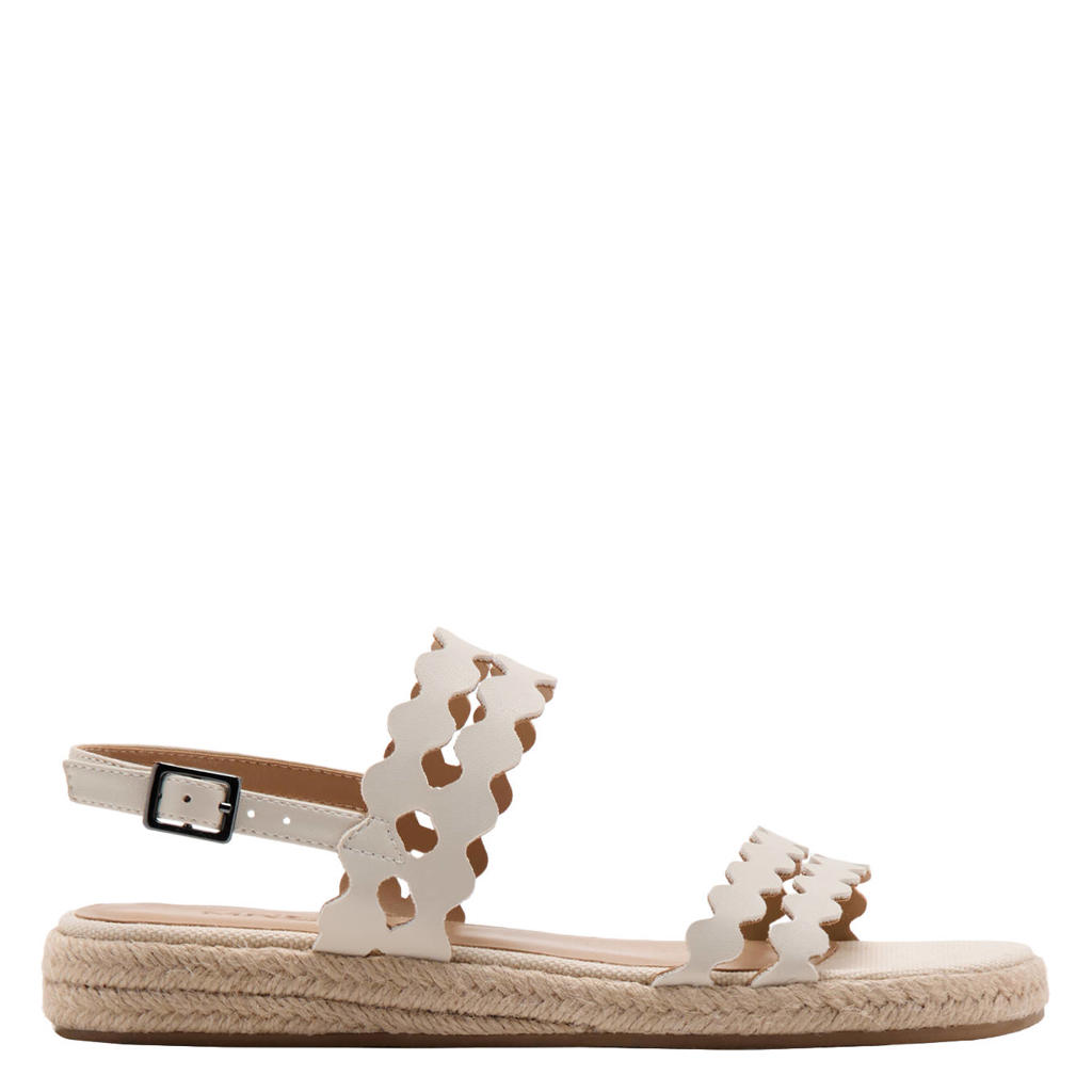 Witte meisjes Mango Kids sandalen van 100% polyurethaan met gesp