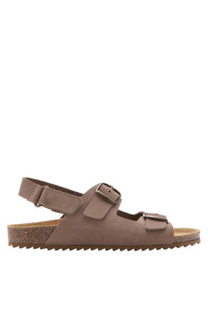 leren sandalen bruin