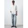 Mango Man regular casual overhemd wit