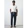 Mango Man regular polo gebreid wit