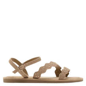 leren sandalen bruin