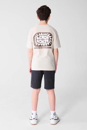 T-shirt met backprint beige