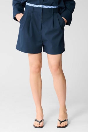 regular waist casual short donkerblauw