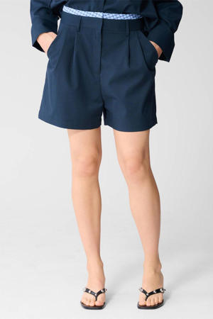 regular waist casual short donkerblauw