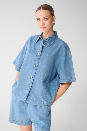 blouse medium blue denim