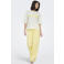 JDY JDYVERA high waist wide leg jeans lichtgeel