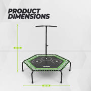 thumbnail: Virtufit  fitness trampoline pro (127x113x125 cm)