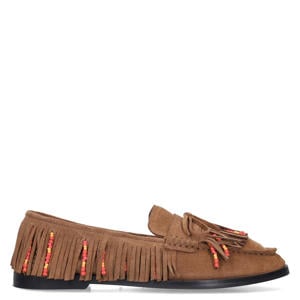 suède loafers cognac