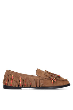 suède loafers cognac