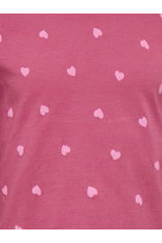 thumbnail: KIDS ONLY MINI pyjama met hartjes - donkerroze