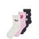 KIDS ONLY GIRL KOGINE sokken met stippen - wit/roze/zwart