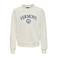 ONLY & SONS JUNIOR sweater met borduursels en tekst - ecru