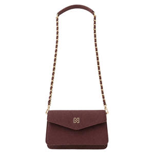 crossbody tas Daxing Canvas donkerrood