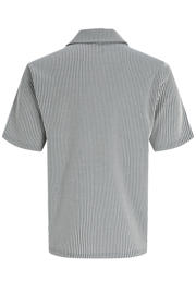 thumbnail: JACK & JONES PREMIUM regular gestreept casual overhemd met ingebreid patroon blauw