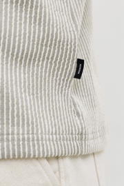 thumbnail: JACK & JONES PREMIUM regular gestreept casual overhemd met ingebreid patroon groen