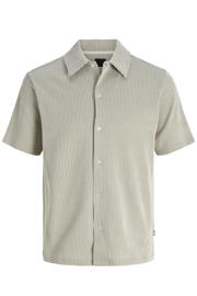 thumbnail: JACK & JONES PREMIUM regular gestreept casual overhemd met ingebreid patroon groen