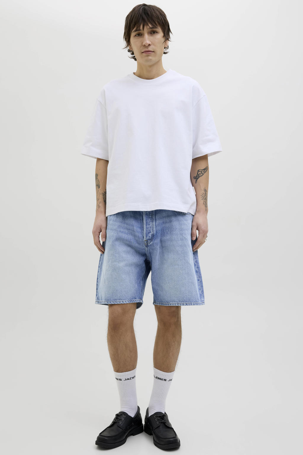 JACK & JONES JEANS INTELLIGENCE JJITONY JJORIGINAL denim relaxed short blue denim