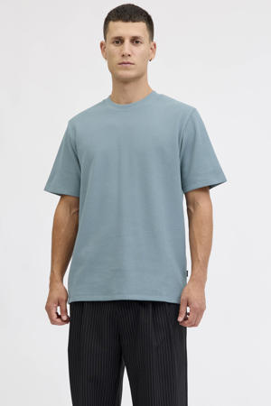 regular T-shirt blauw