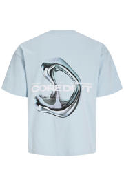 thumbnail: JACK & JONES CORE relaxed T-shirt met backprint lichtblauw