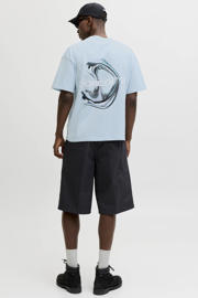 thumbnail: JACK & JONES CORE relaxed T-shirt met backprint lichtblauw