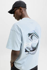thumbnail: JACK & JONES CORE relaxed T-shirt met backprint lichtblauw