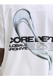 thumbnail: JACK & JONES CORE relaxed T-shirt met backprint wit