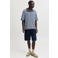 JACK & JONES ORIGINALS relaxed polo gebreid blauw