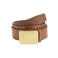 Levi's leren riem Ryder Plaque cognac