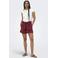 ONLY high waist regular fit short met ceintuur - rood