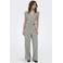 ONLY rechtvallende jumpsuit met ceintuur en print - donkerblauw