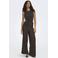 ONLY high waist straight fit broek - donkerbruin