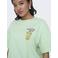 ONLY T-shirt met backprint - lichtgroen