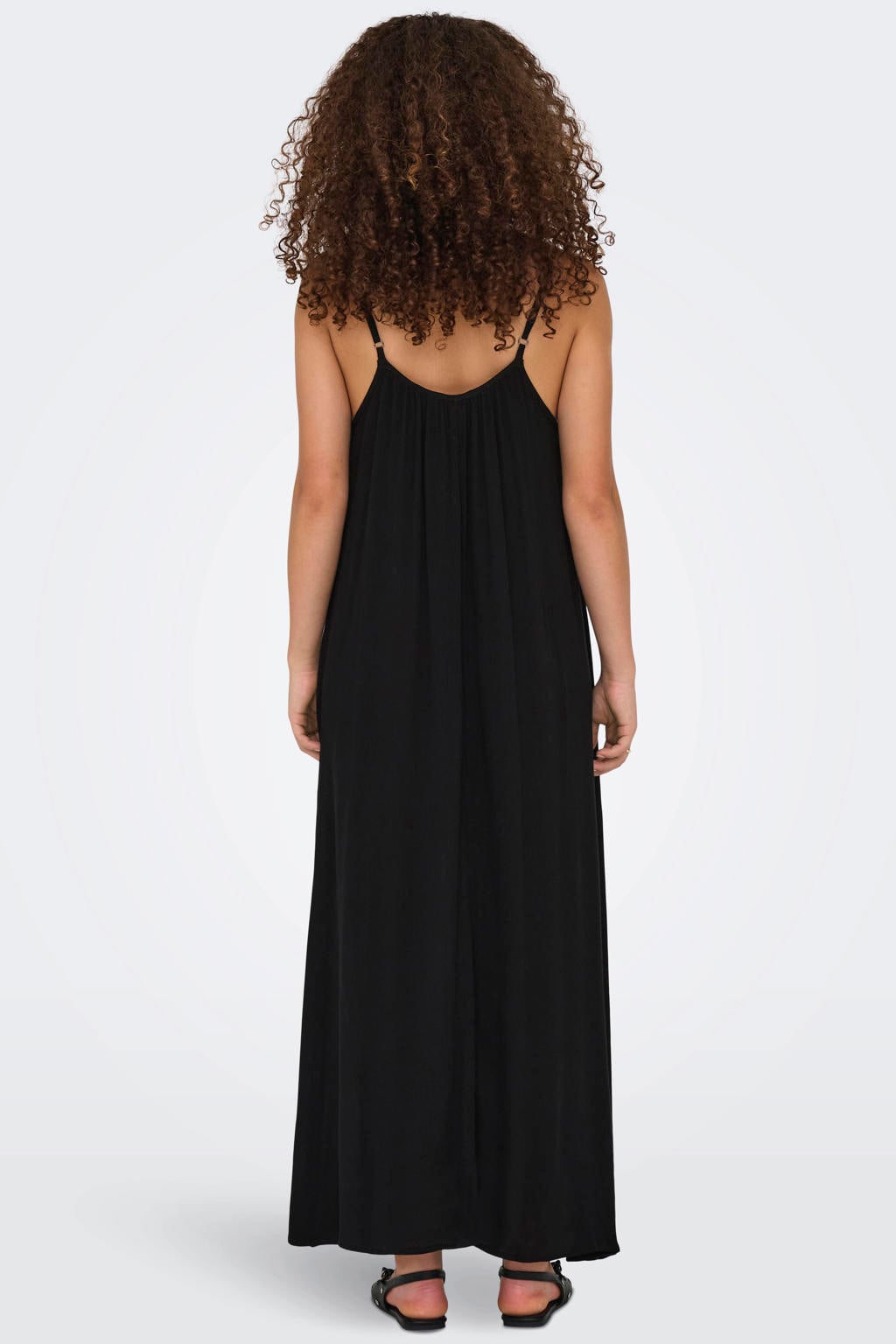 ONLY viscose maxi halterjurk - zwart