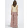 ONLY wide leg broek met print - donkerrood