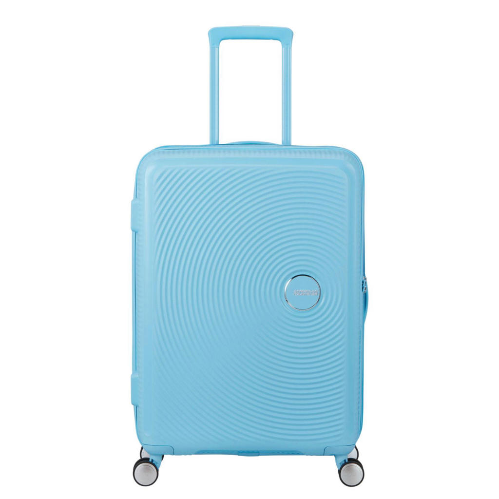 American Tourister trolley Soundbox 67 cm. Expandable lichtblauw