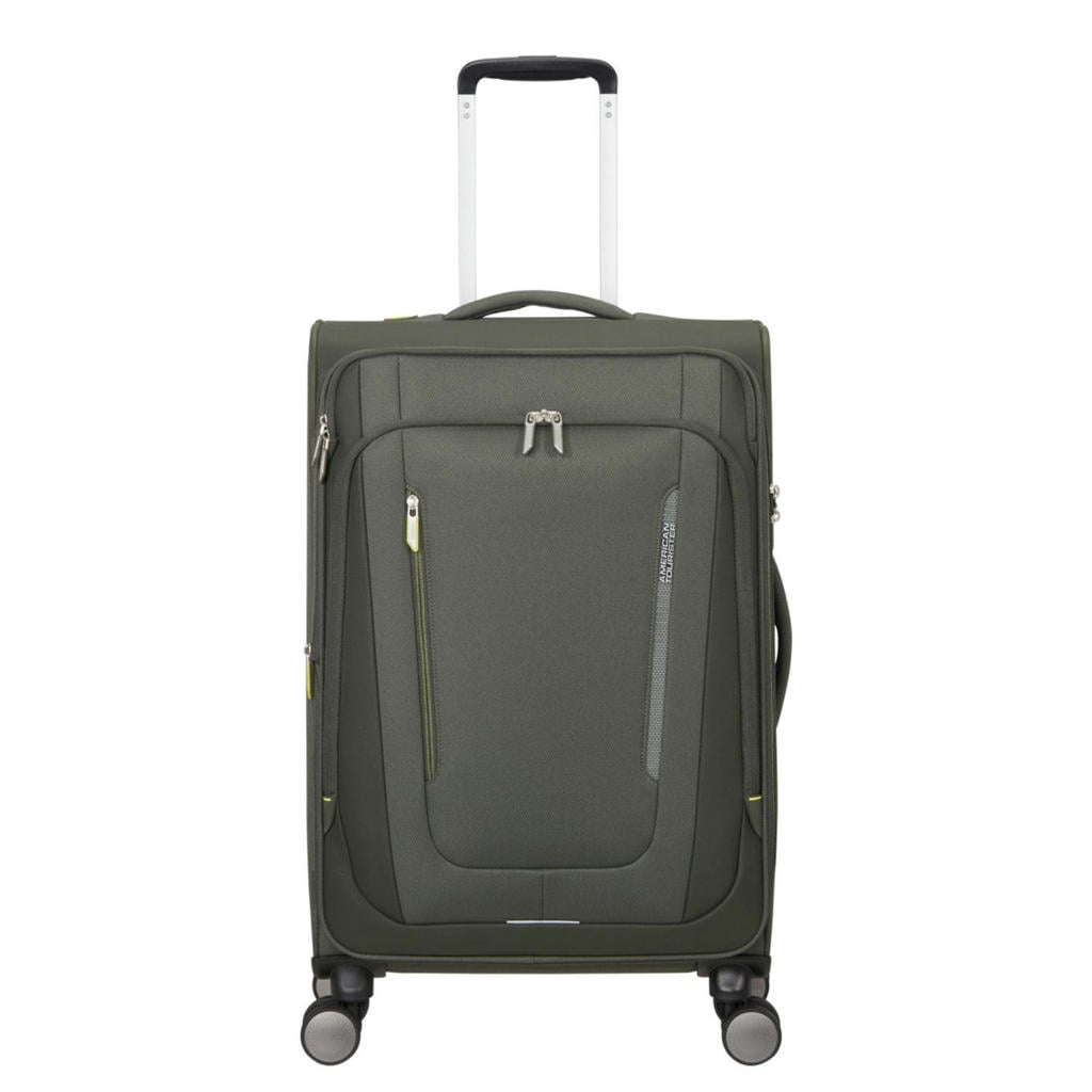 American Tourister trolley Wanderlite 68 cm. Expandable kaki