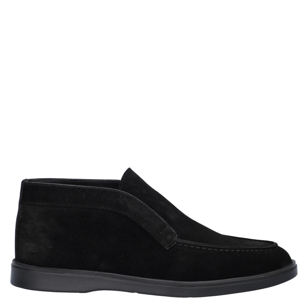 Nelson suède enkelboots zwart