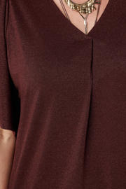 thumbnail: MS Mode top met lurex donkerrood
