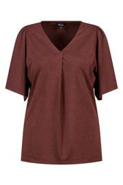 thumbnail: MS Mode top met lurex donkerrood