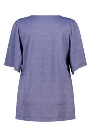 thumbnail: MS Mode top met lurex blauw