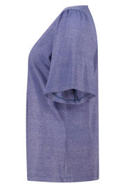 thumbnail: MS Mode top met lurex blauw