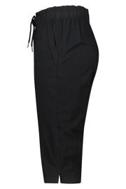 thumbnail: MS Mode slim regular waist capri zwart