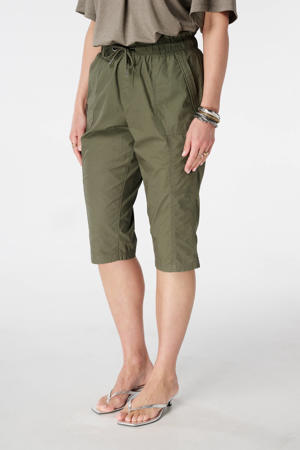 slim regular waist capri kaki
