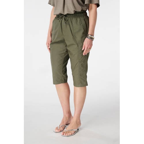 MS Mode slim regular waist capri kaki
